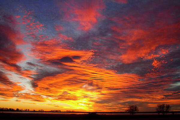 Valentines Day Art Print featuring the photograph Valentines Day 2011 Sunrise - Union Lake - Longmont - Colorado - by James BO Insogna