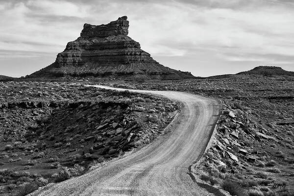 Valley Art Print featuring the photograph Valley of the Gods III BW by David Gordon