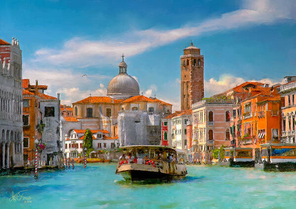 Italia Art Print featuring the photograph Venezia. Fermata San Marcuola by Juan Carlos Ferro Duque