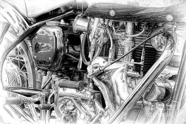 Velocette Art Print featuring the photograph Venom by Tim Gainey