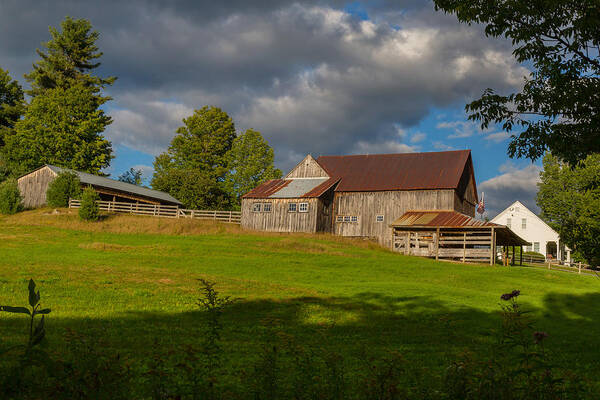 Vermont Art Print featuring the photograph Vermont hilltop farm by Vance Bell