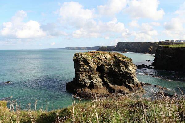 Porth Art Print featuring the photograph View from Porth Peninsula by Nicholas Burningham