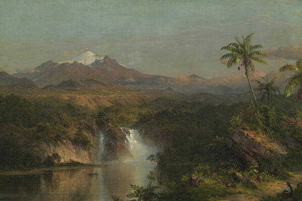Cotopaxi Art Print featuring the painting View of Cotopaxi by Frederic Edwin Church