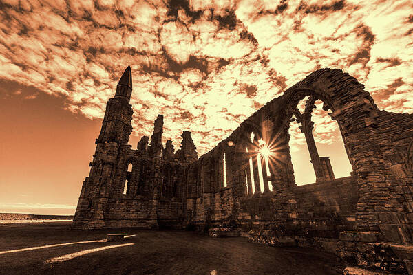 Whitby Abbey Art Print featuring the photograph View to a Thrill by Anthony Baatz