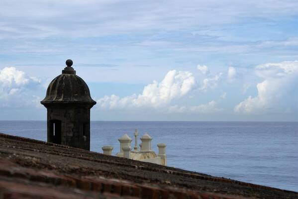 San Juan Art Print featuring the photograph View to the Sea from El Morro by Lois Lepisto