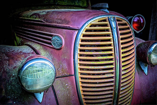 Vehicle Art Print featuring the photograph Vintage Ford Firetruck by Rod Kaye