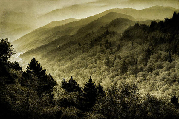 Smoky Mountains Art Print featuring the photograph Vintage Smokies by Mike Eingle