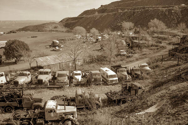 Vintage Art Print featuring the photograph Vintage Truck Yard4 by Darrell Foster