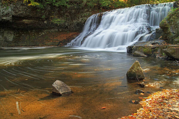 Waterfall Art Print featuring the photograph Wadsworth Falls by David Freuthal