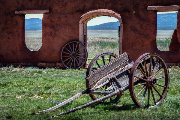 New Mexico Art Print featuring the photograph Wagon Wheels by James Barber