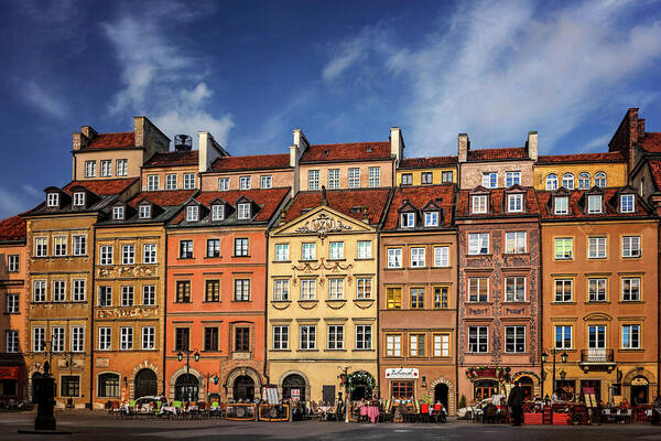Warsaw Art Print featuring the photograph Warsaw Old Town Market Square by Carol Japp