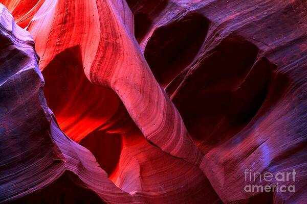 Purple Rocks Art Print featuring the photograph Water Sculpted Majesty by Adam Jewell