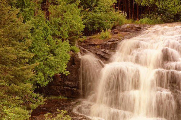 Waterfall Art Print featuring the photograph Waterfall by Peter Ponzio