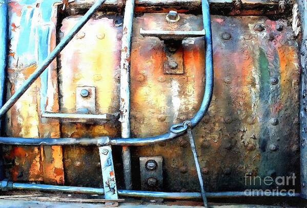 Locomotive Art Print featuring the photograph Weathering Steel - Rail Rust by Janine Riley