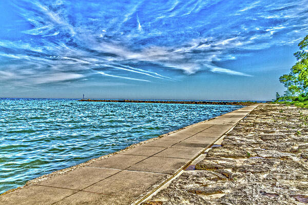 Clouds Art Print featuring the photograph Webster Promenade by William Norton