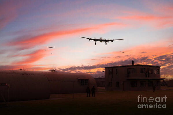 Avro Art Print featuring the digital art Welcome Home Chaps by Airpower Art