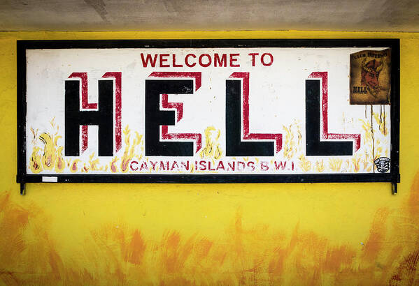 3scape Art Print featuring the photograph Welcome to Hell, Grand Cayman Island by Adam Romanowicz