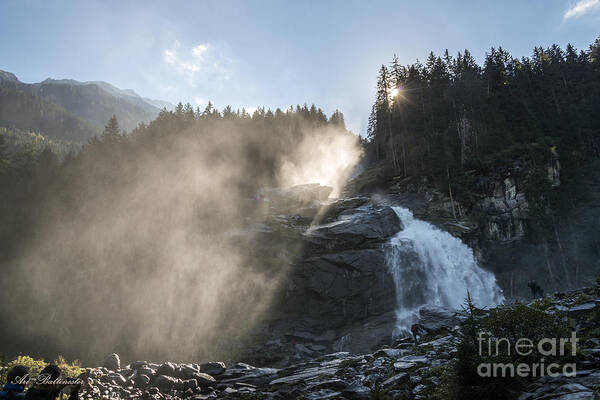 Scenic Art Print featuring the photograph When sunlight and water spray meet 10 by Arik Baltinester