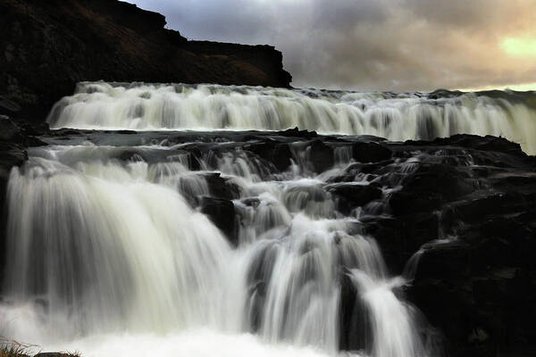 Waterfalls Art Print featuring the photograph Where the water falls by Angela King-Jones