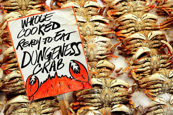 Seafood Art Print featuring the photograph Whole Cooked Crabs by Todd Klassy