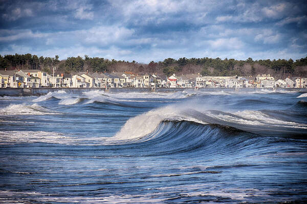 New Hampshire Art Print featuring the photograph Wild Seas by Tricia Marchlik