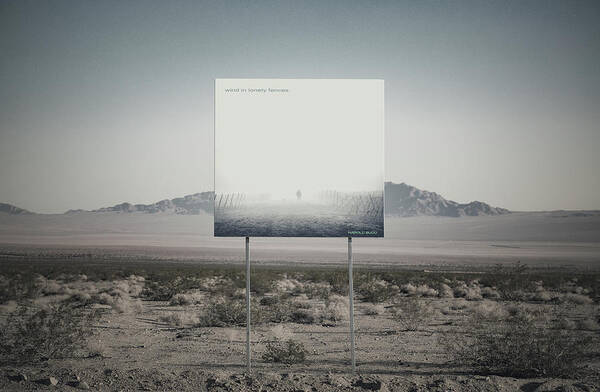 Harold Budd Art Print featuring the digital art Wind in Lonely Fences, Harold Budd by Mal Bray