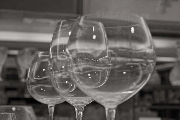 Photo Art Print featuring the photograph Wine Glasses by Martin Valeriano