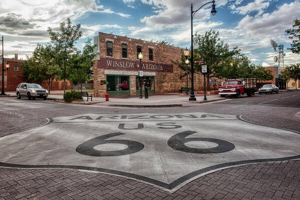 Route 66 Art Print featuring the photograph Winslow Arizona by Diana Powell