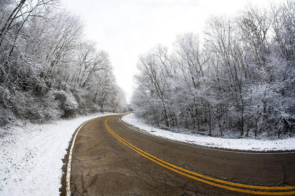 Winter Art Print featuring the photograph Winter Road by Todd Klassy