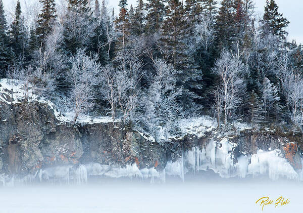 Lake Art Print featuring the photograph Winter Shore by Rikk Flohr