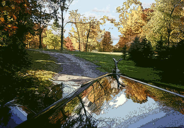 Rolls Royce Art Print featuring the photograph Wraith in Autumn by James Rentz