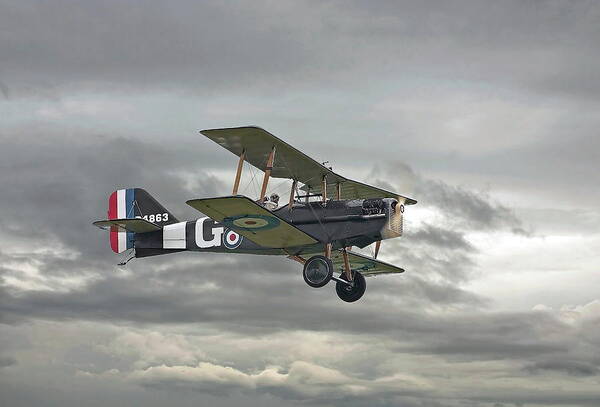 Aircraft Art Print featuring the digital art WW1 - Icon SE5 by Pat Speirs