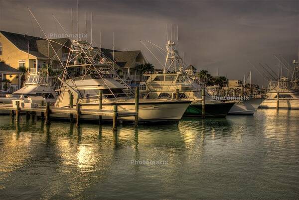 Yachts Art Print featuring the photograph Yachts in HDR by Brian Kinney