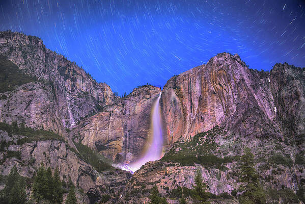 Yosemite Art Print featuring the photograph Yosemite at Night by Patricia Dennis