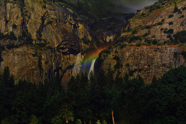 Moonbow Art Print featuring the photograph Yosemite Moonbow 3 by Raymond Salani III