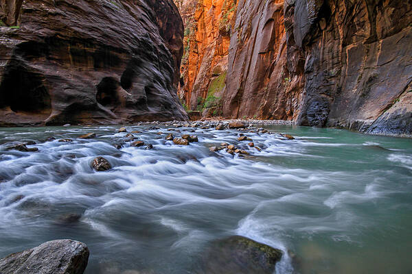 Zion Art Print featuring the photograph Zion Narrows by Wesley Aston