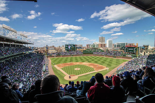 Chicago Cubs Art Print featuring the photograph Chicago Cubs Stadium #1 by Britten Adams