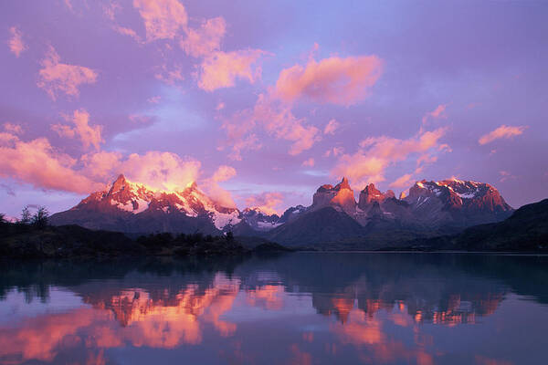 Scenics Art Print featuring the photograph Chile, Patagonia, Torres Del Paine Np #1 by Paul Souders