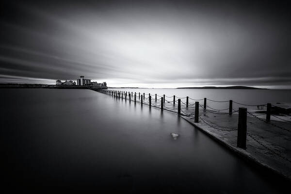 Pier Art Print featuring the photograph Flooded #1 by Dominique Dubied
