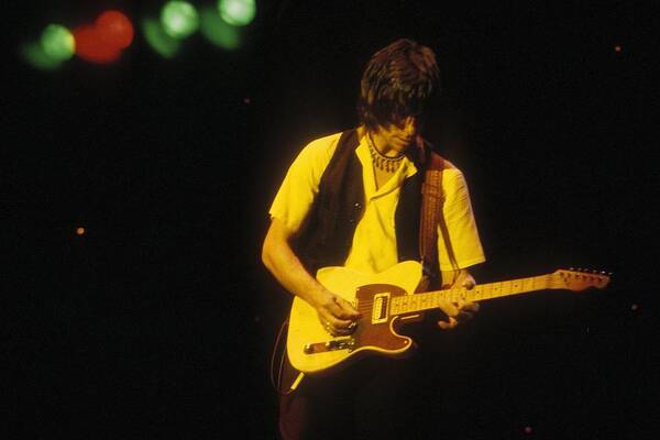 1980-1989 Art Print featuring the photograph Jeff Beck Live #1 by Larry Hulst