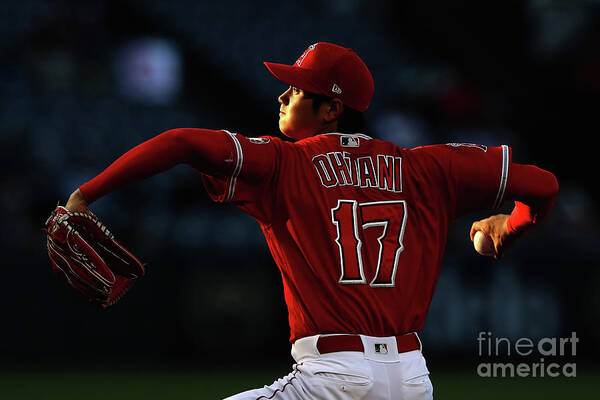 Three Quarter Length Art Print featuring the photograph Kansas City Royals V Los Angeles Angels #1 by Sean M. Haffey