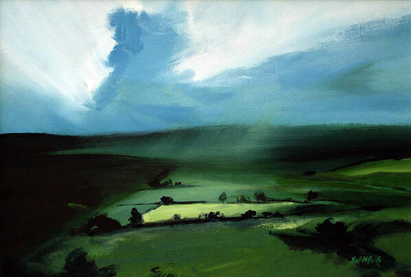 Impression Art Print featuring the painting Light Squall #1 by Neil McBride