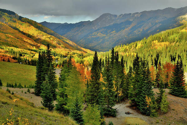 Colorado Art Print featuring the photograph Looking North from Red Mountain Pass #1 by Ray Mathis