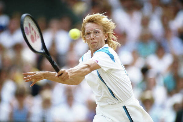 1980-1989 Art Print featuring the photograph Martina Navratilova #1 by Getty Images