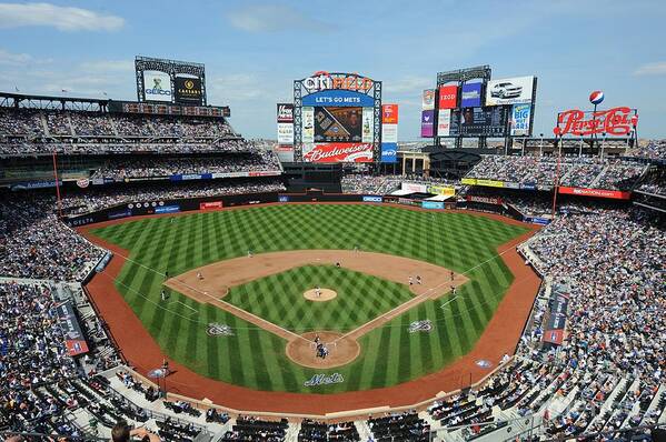 Citi Field Art Print featuring the photograph Milwaukee Brewers V New York Mets by Rich Pilling