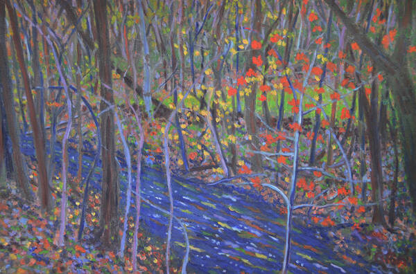 New Paltz Art Print featuring the painting New Paltz Stream by Beth Riso