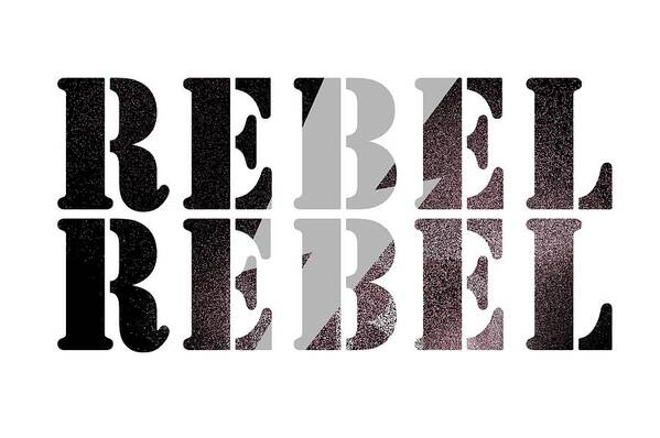 Jimi Hendrix Art Print featuring the digital art Rebel Rebel #1 by Art Popop