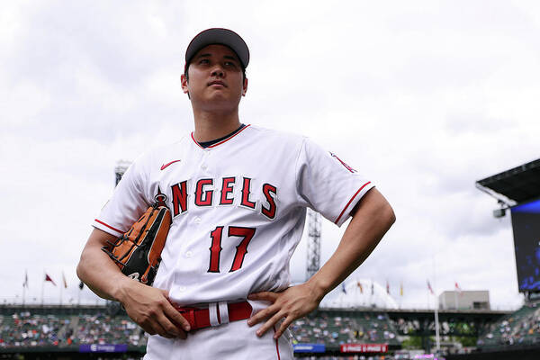 Los Angeles Angels Of Anaheim Art Print featuring the photograph Shohei Ohtani #1 by Steph Chambers