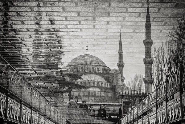Architecture Art Print featuring the photograph The Blue Mosque II #1 by Bruno Kolovrat