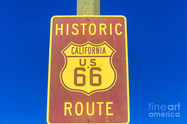 Route 66 Art Print featuring the photograph the Historic Route 66 #1 by Benny Marty